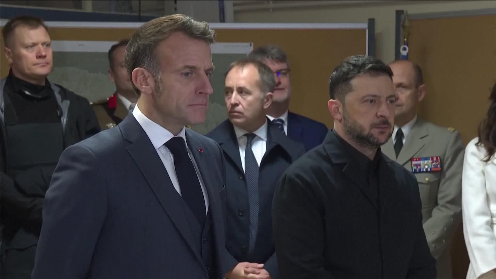 va zelenski y macron