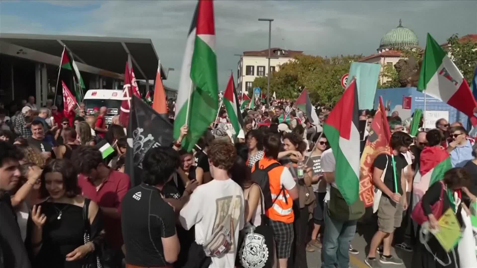 D005-ITALIA VENECIA PROTESTA PROPALESTINA