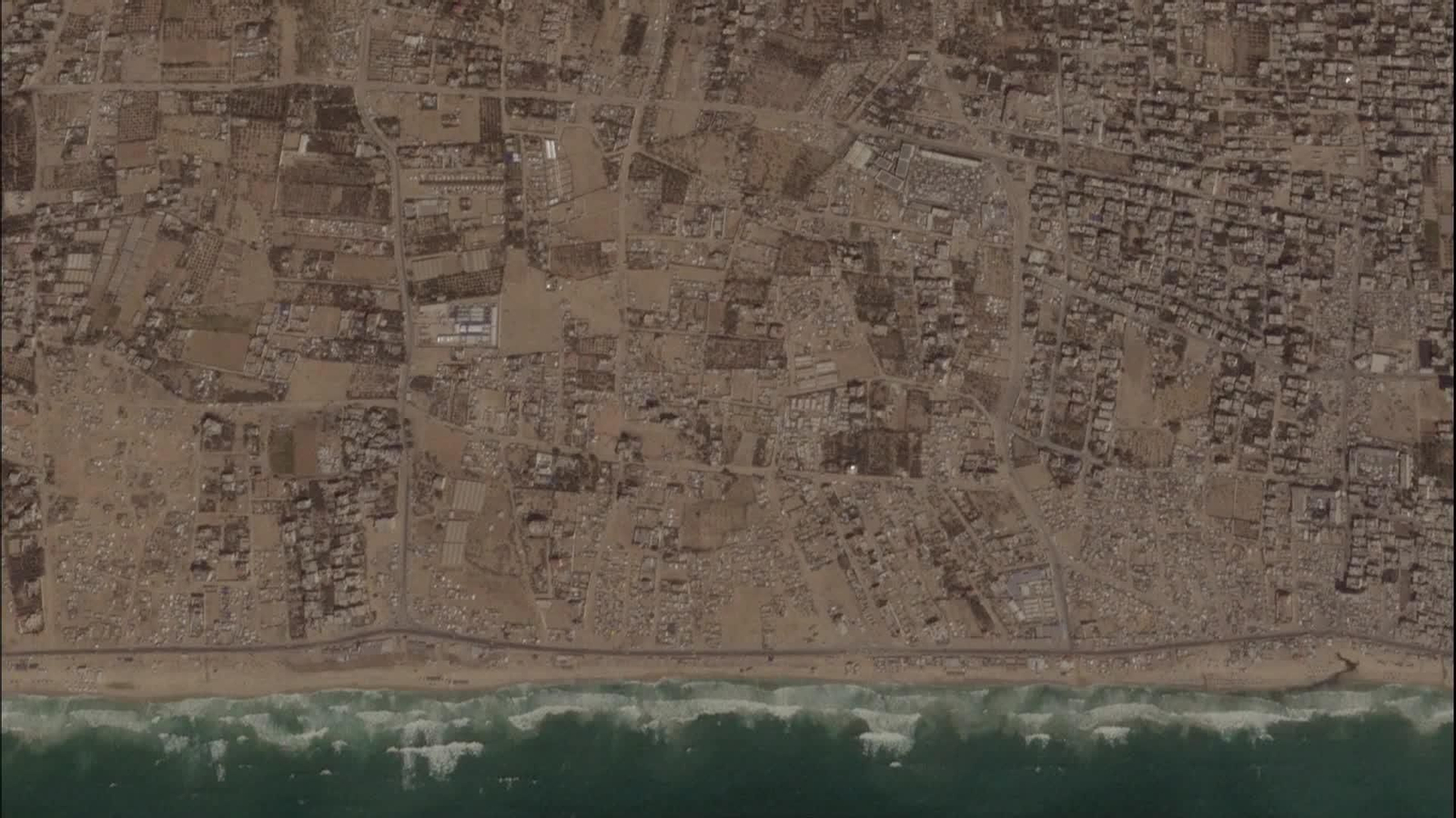 va aereas gaza en ruinas satelite