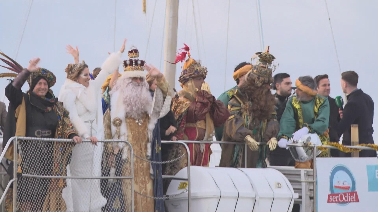 reyes en barco