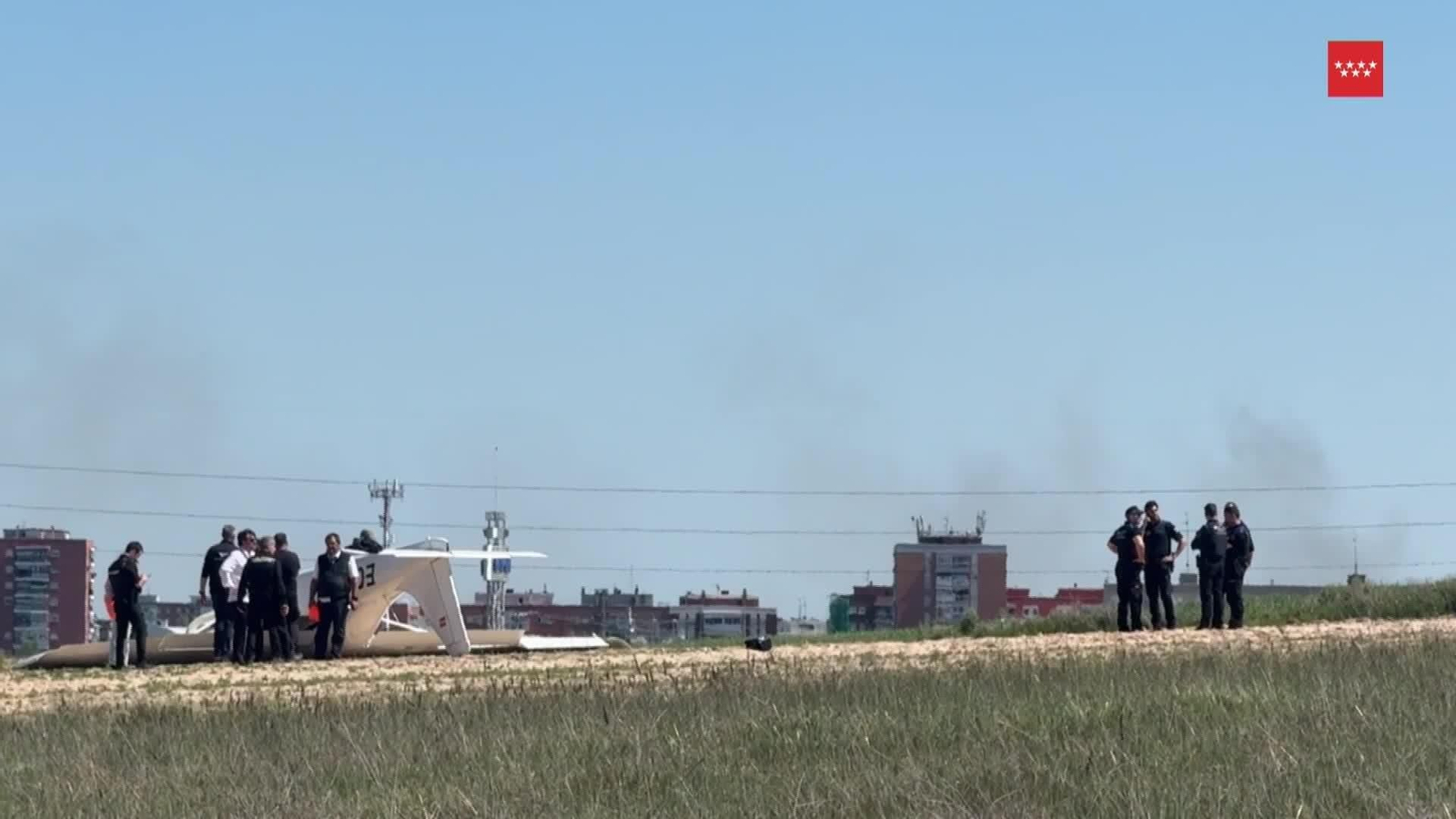 J090-MADRID ACCIDENTE AVIONETA ALCORCÓN