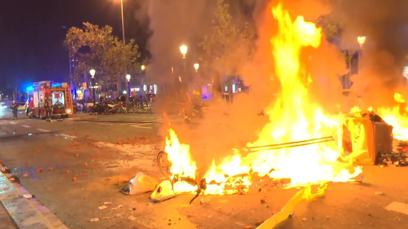 va incidentes bcn noche