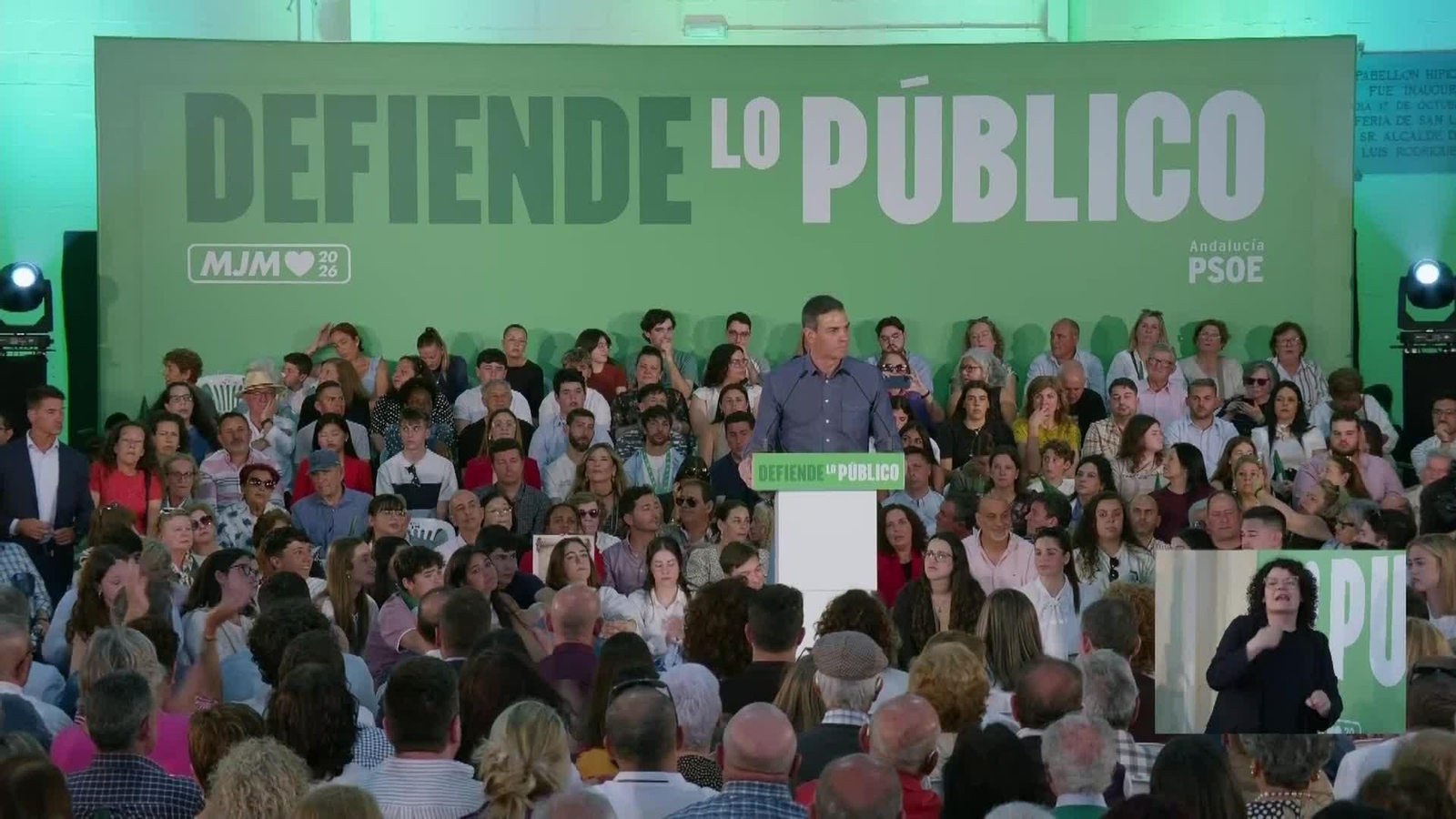 Pedro Sánchez debuta en la precampaña andaluza OK