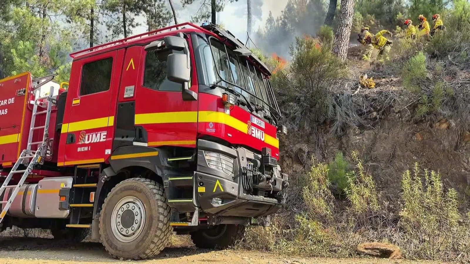 X046-IMAGENES TRABAJOS UME Y PLANINFOEX INCENDIO CACERES