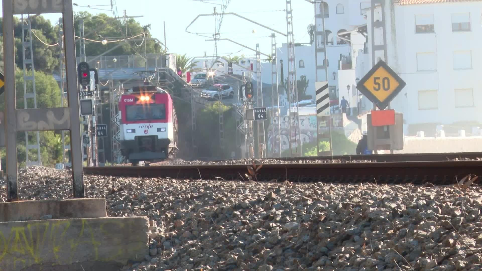 V033-BARCELONA DEGRADACIÓN VIAS EN CUBELLES