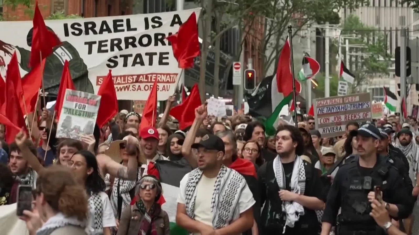 va australia marcha propalestina