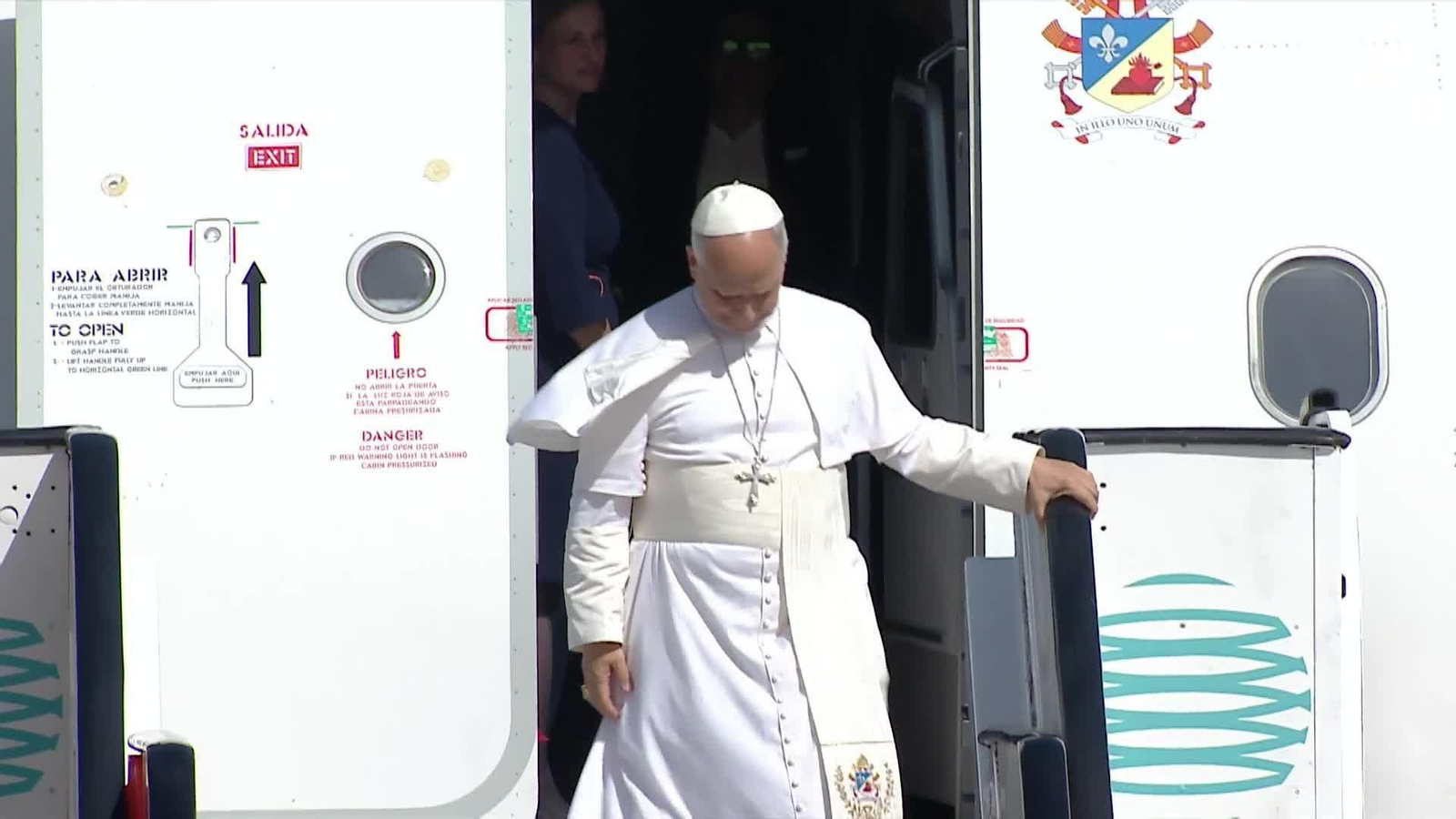 va llegada papa gran canaria