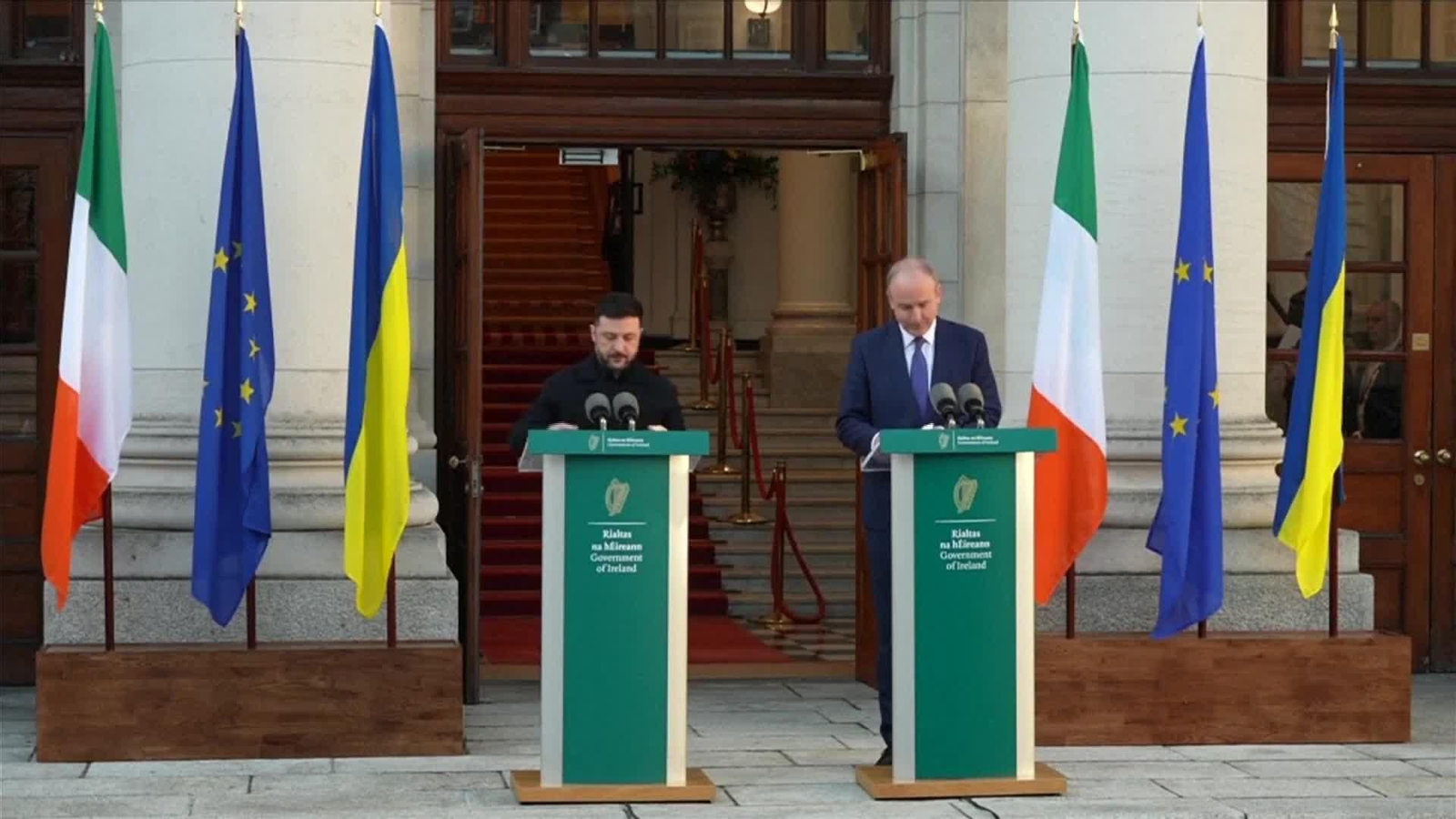 M067-IRLANDA ZELENSKI A LA ESPERA DE ACUERDO DE PAZ