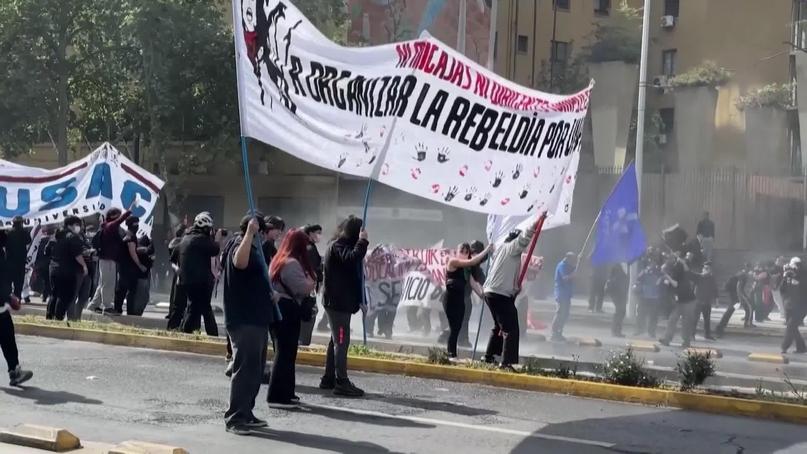 va chile protestas contra los recortes educativos