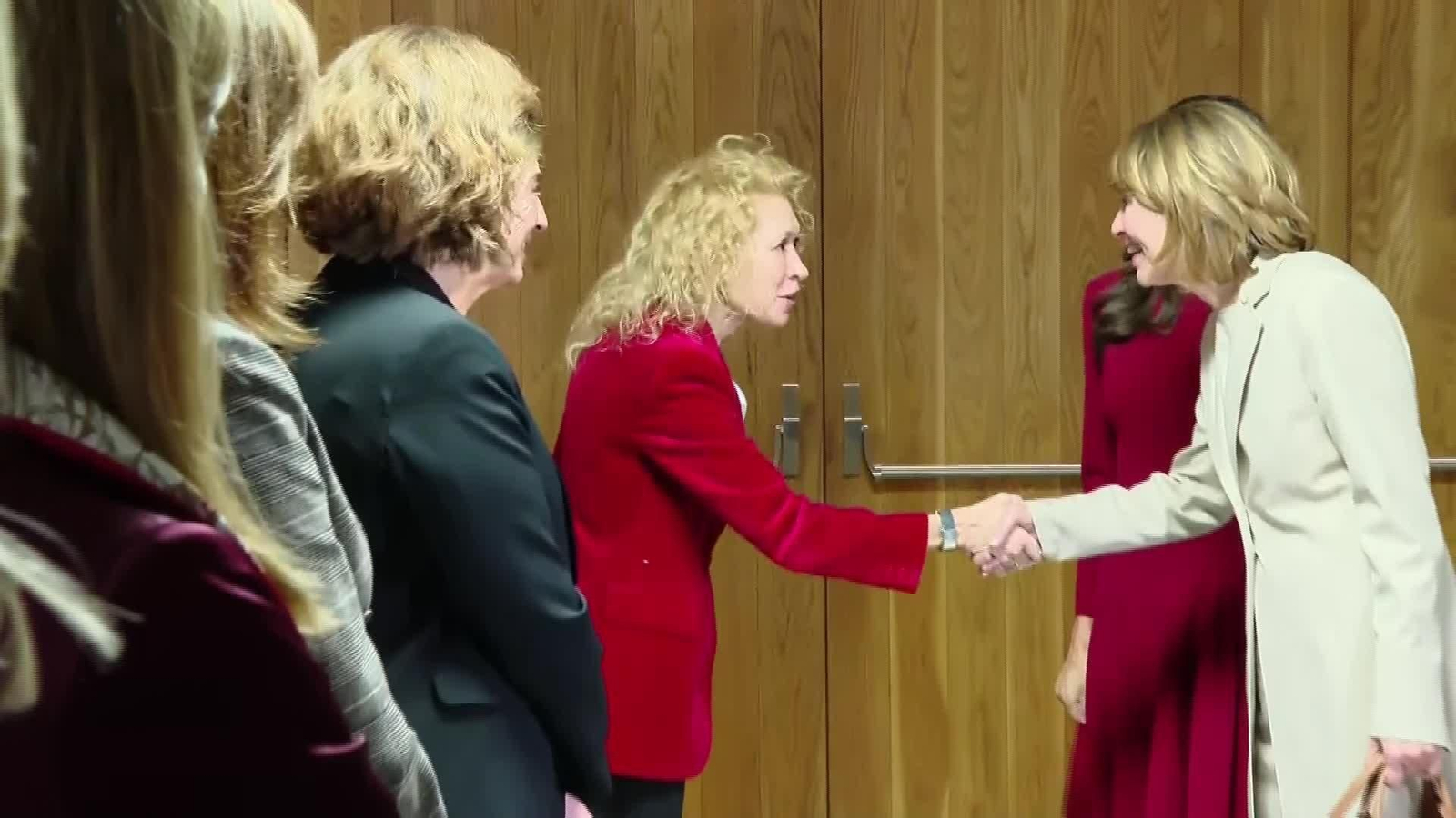 X030-MADRID REUNION REINA Y PRIMERA DAMA ALEMANA