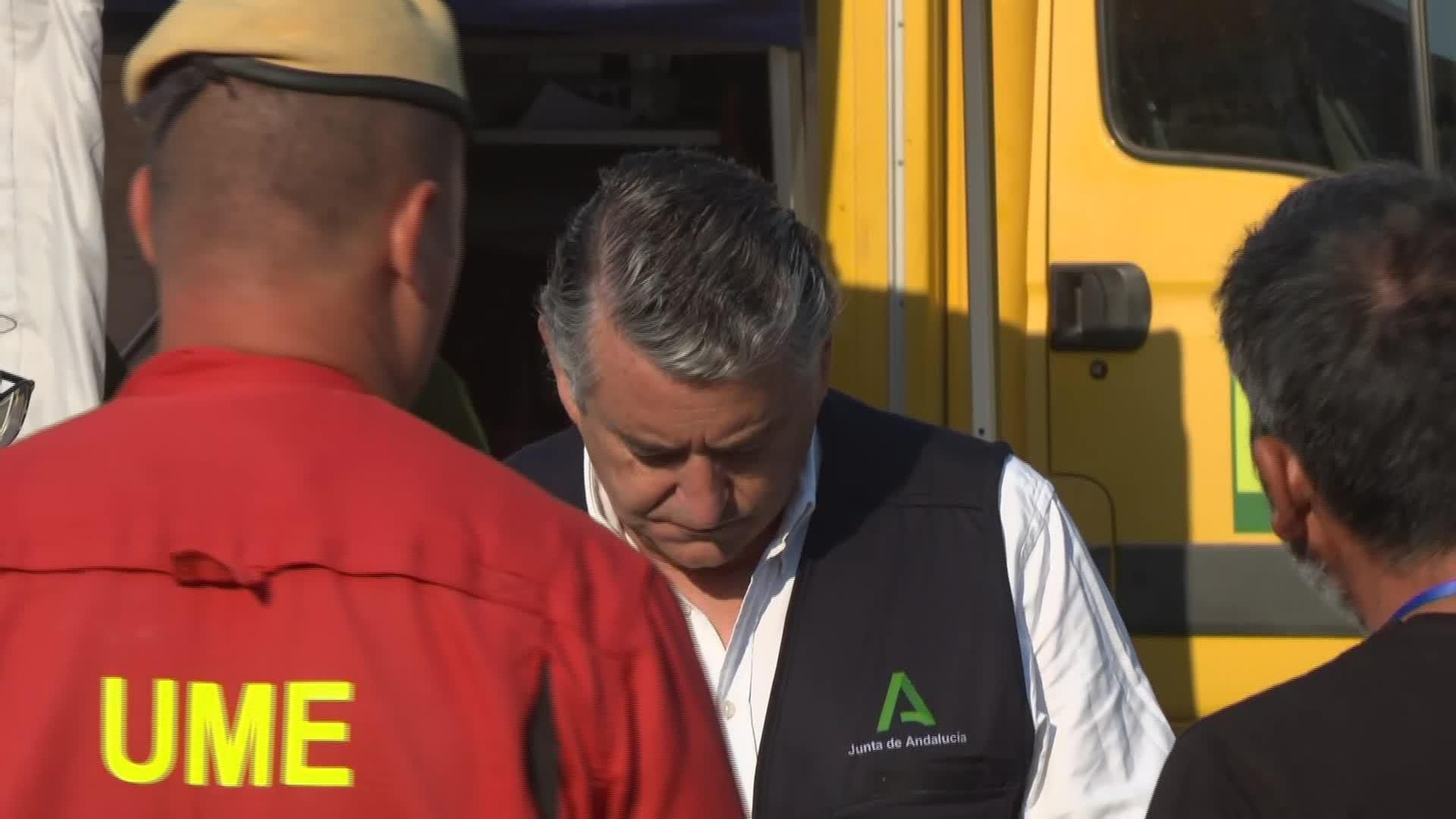 M022-HUELVA INCENDIO NIEBLA PUESTO DE MANDO