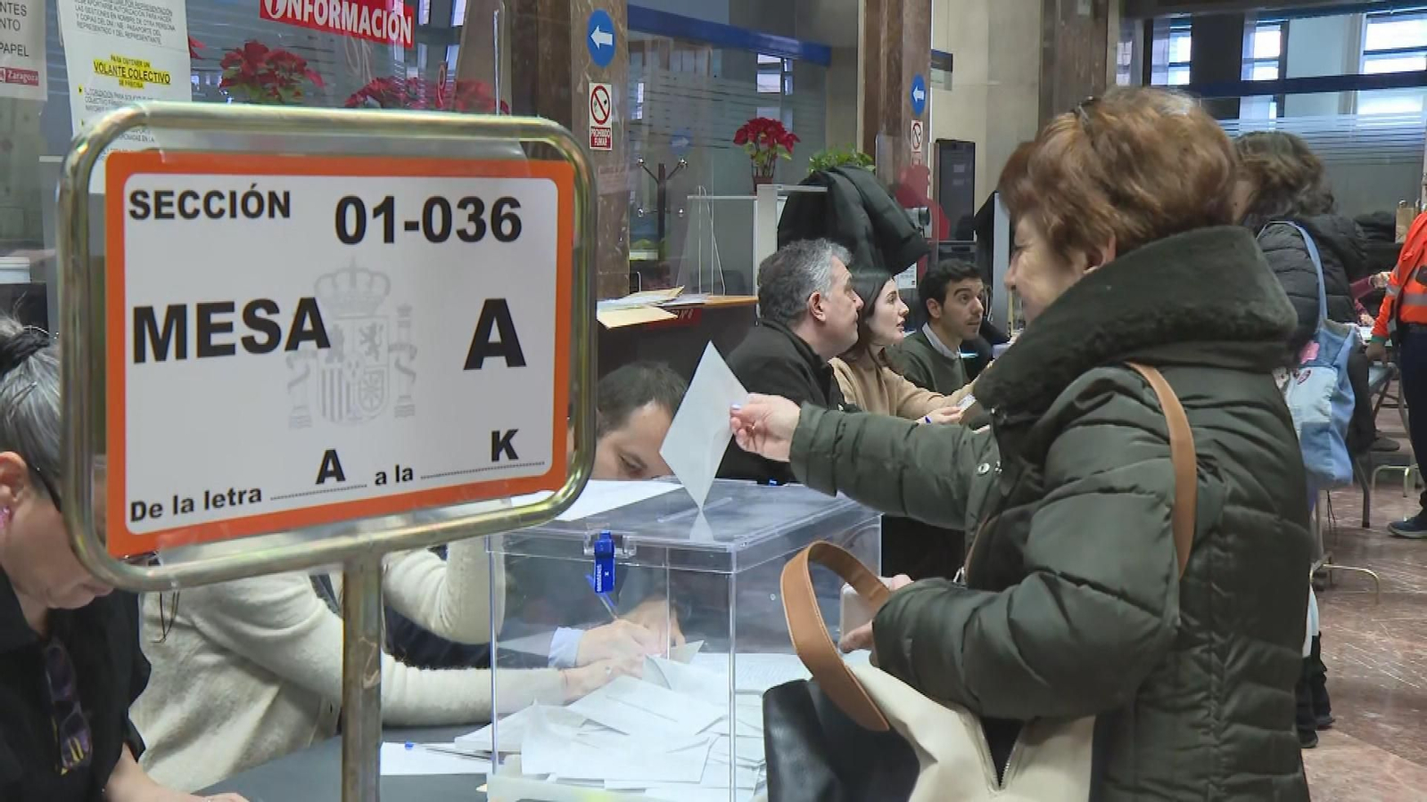 Aragón elecciones urnas votación