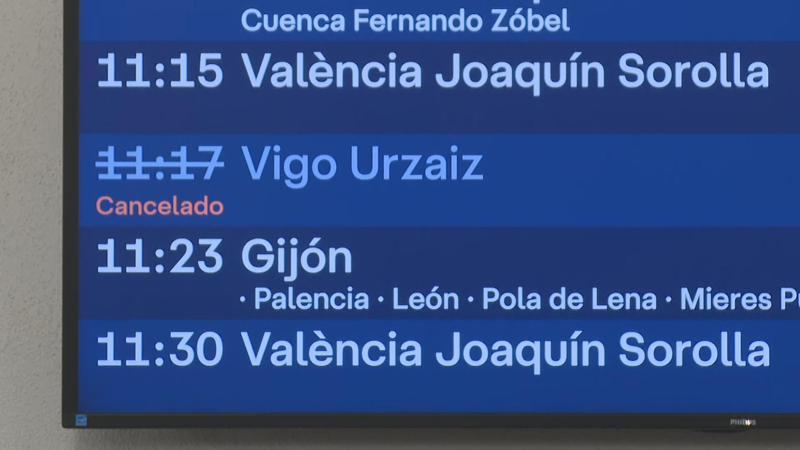 Pantalla trenes