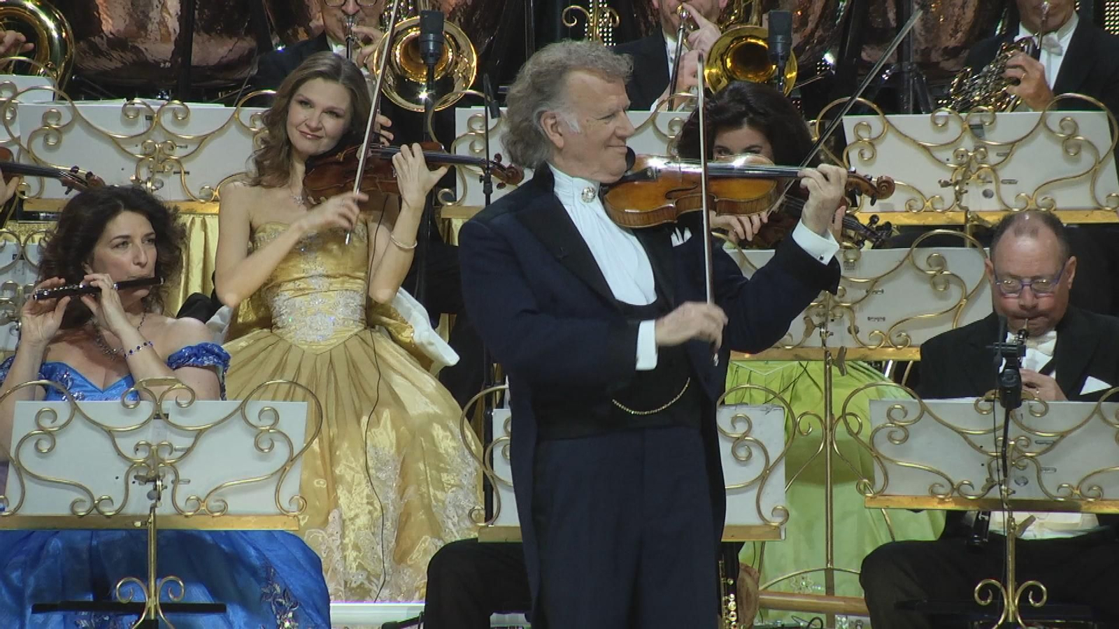 El violinista y director neerlandés André Rieu