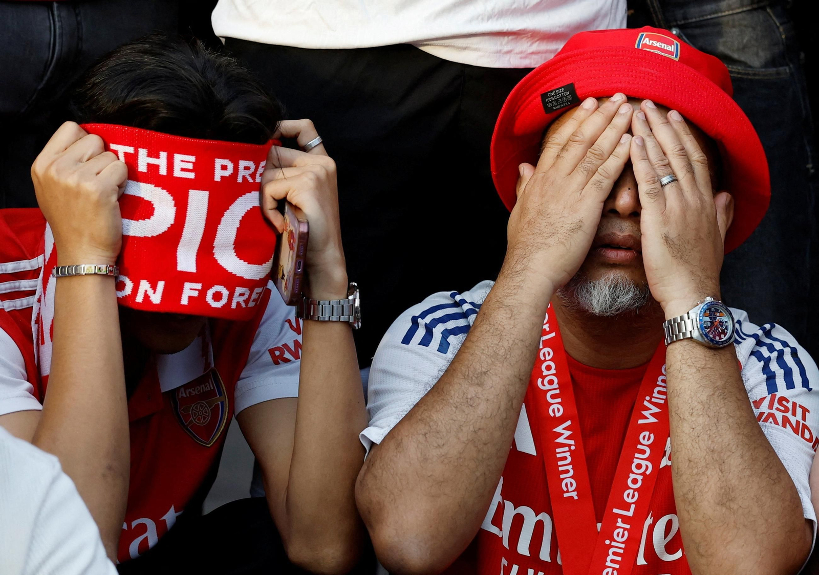 Tristeza fans Arsenal