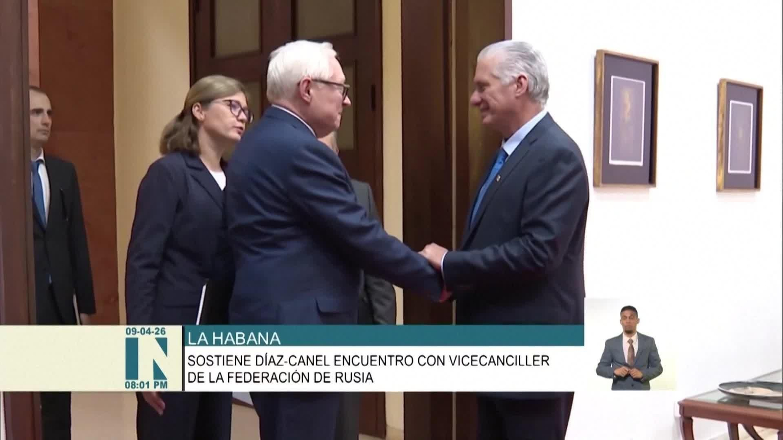 V050-CUBA REUNION DE DIAZ CANEL CON REPRESENTANTE RUSO
