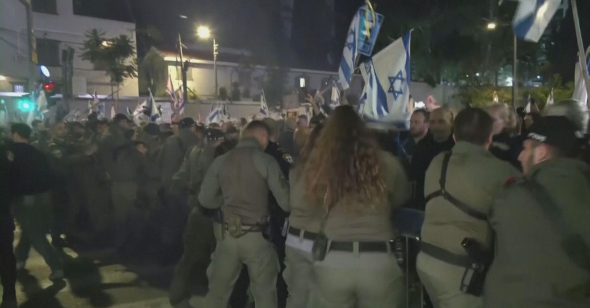 Tensión en Tel Aviv durante una protesta contra el Gobierno de Israel