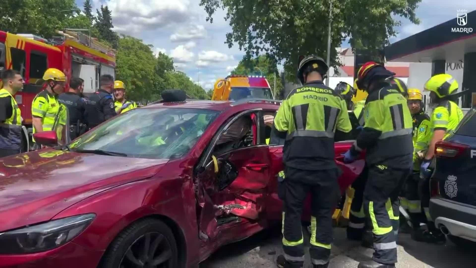 D047-MADRID ACCIDENTE TRÁFICO 112