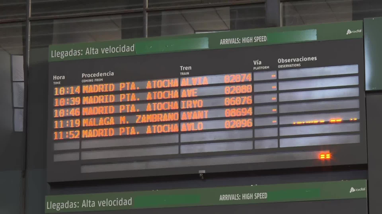X033-SEVILLA ESTACION SANTA JUSTA ACCIDENTE TREN 2