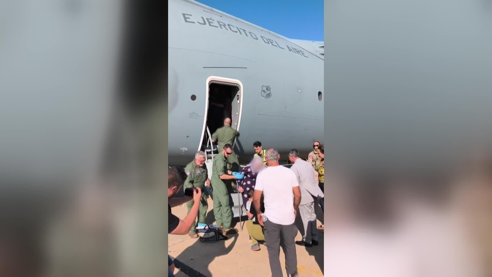 va llegada niños gaza