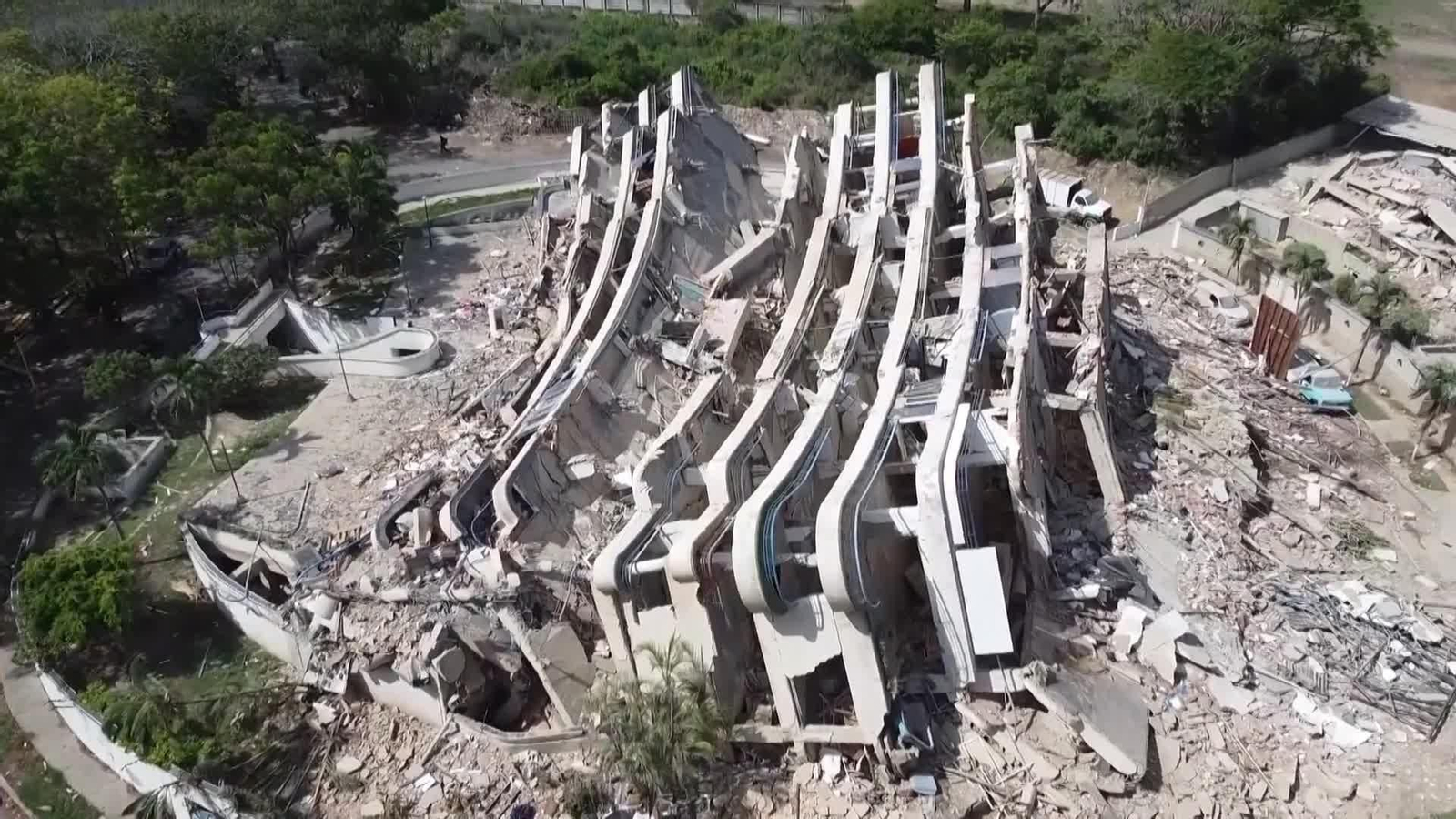 va imagenes dron venezuela terremoto