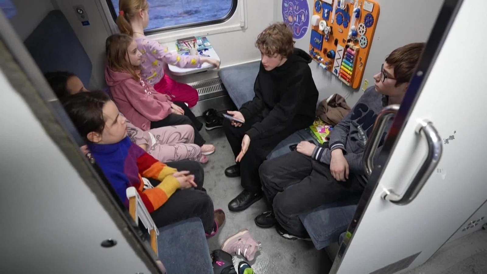 va ucranianos frio trenes