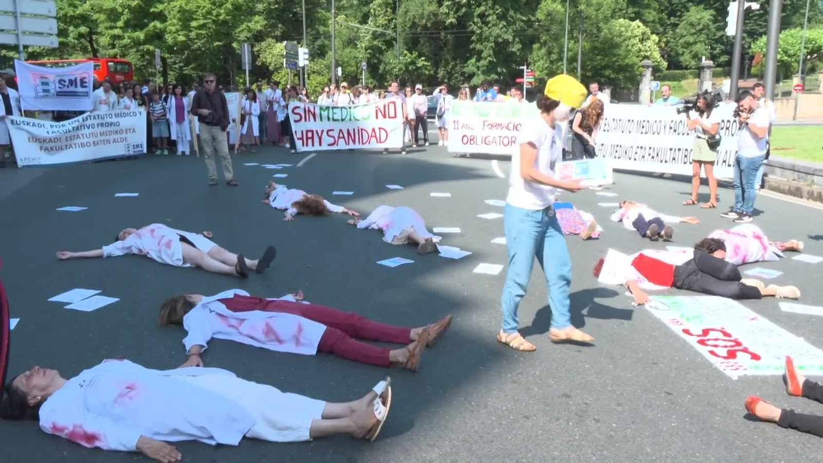 va protesta medicos performance