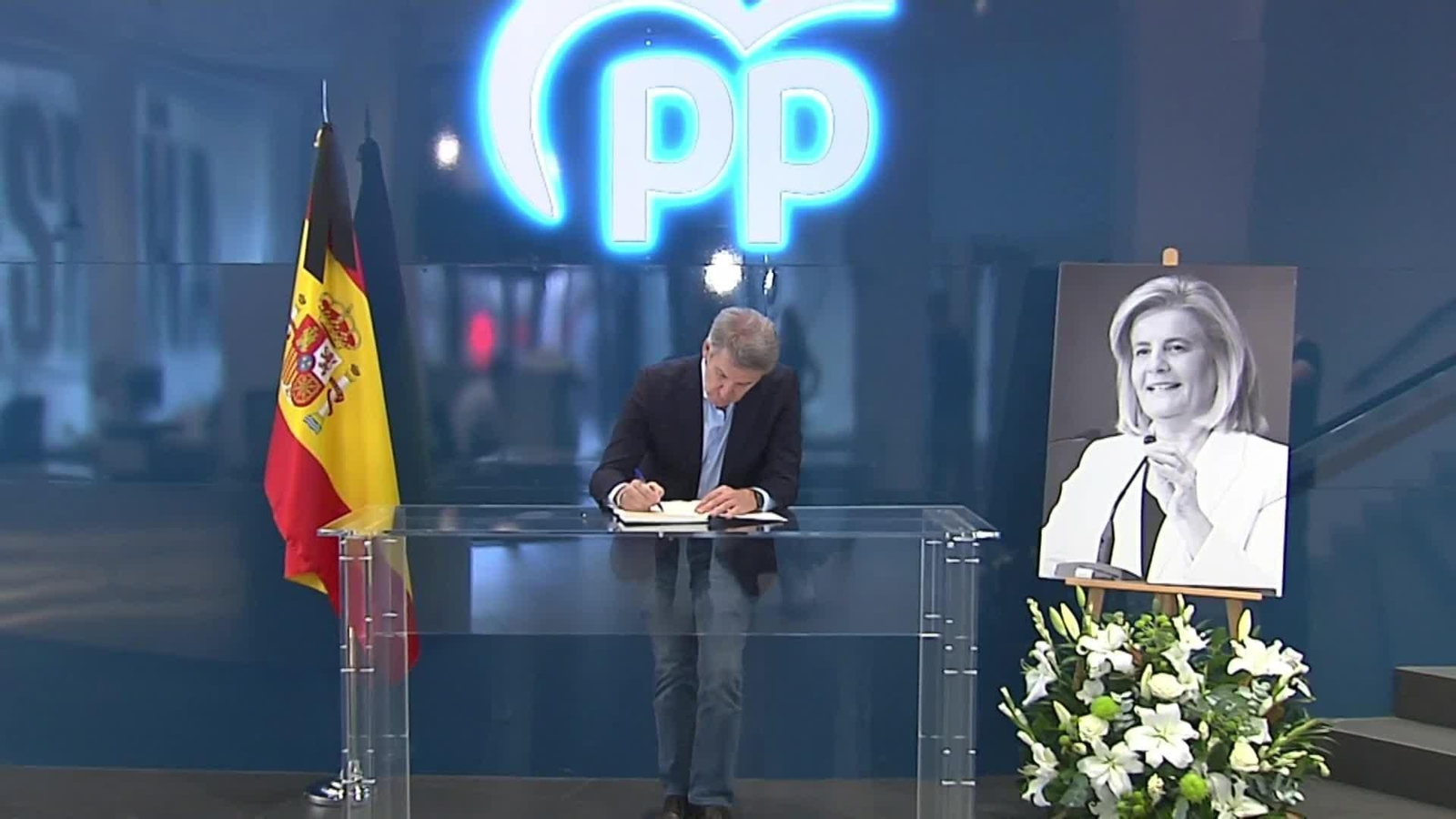 va feijoo firma libro condolencias bañez
