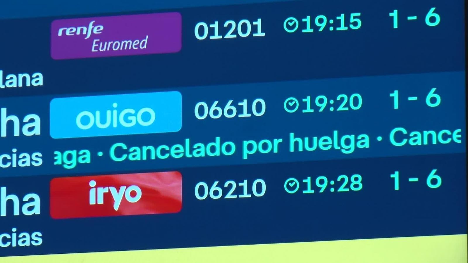 V090-BARCELONA PREOCUPACION  CANCELACIONES TRENES