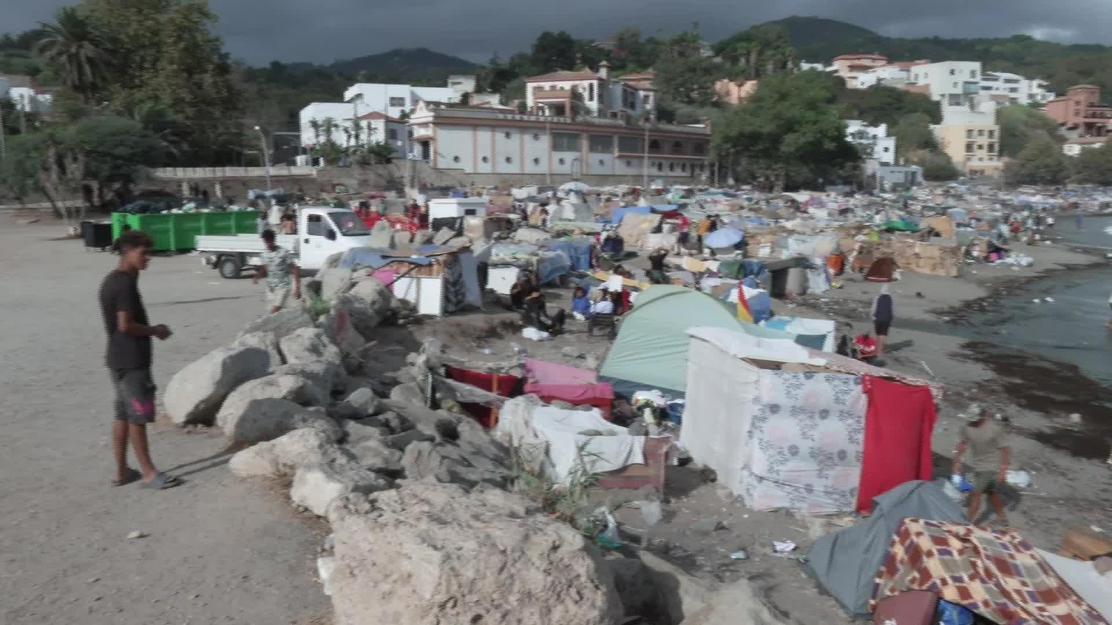 S013-CEUTA SITUACION MIGRANTES PLAYA