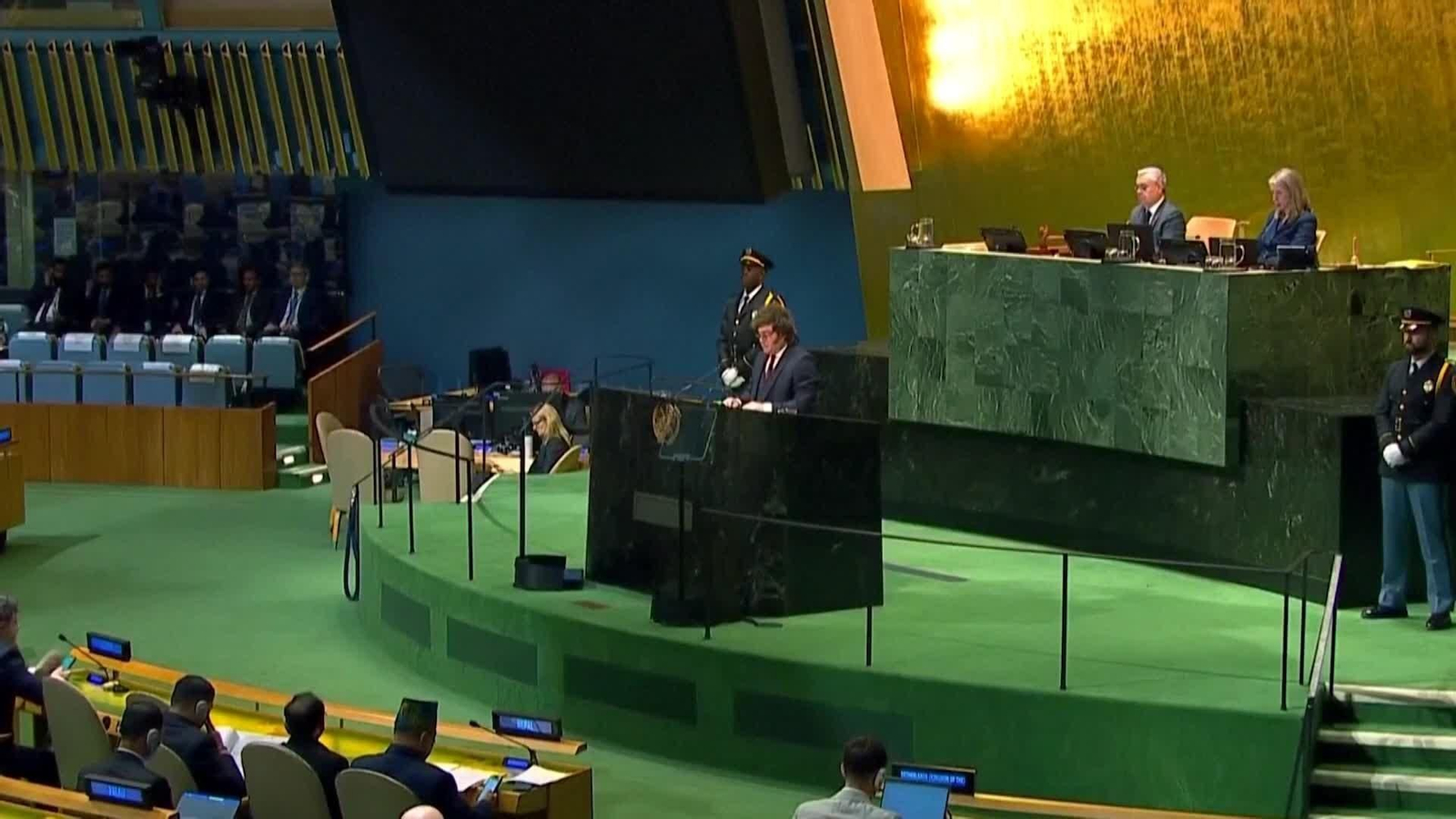 va milei en la onu