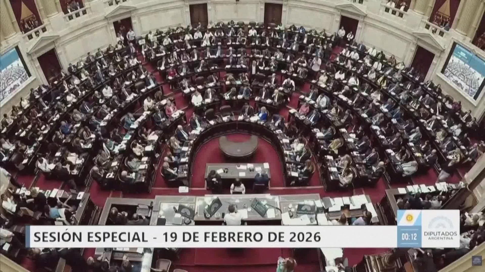 V056-ARGENTINA APRUEBA REFORMA MILEI EN CAMARA BAJA