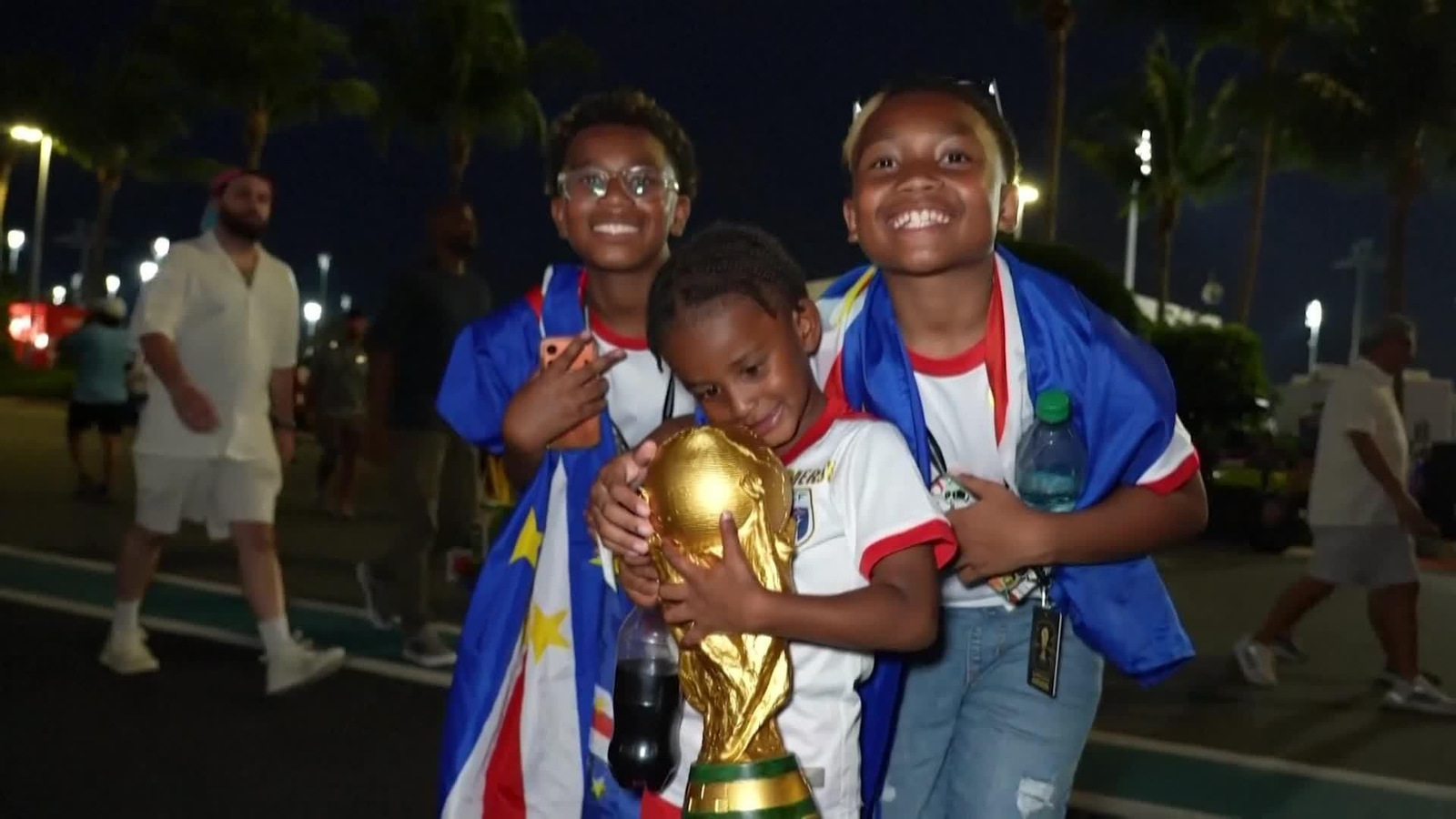 va fans cabo verde celebran empate uruguay