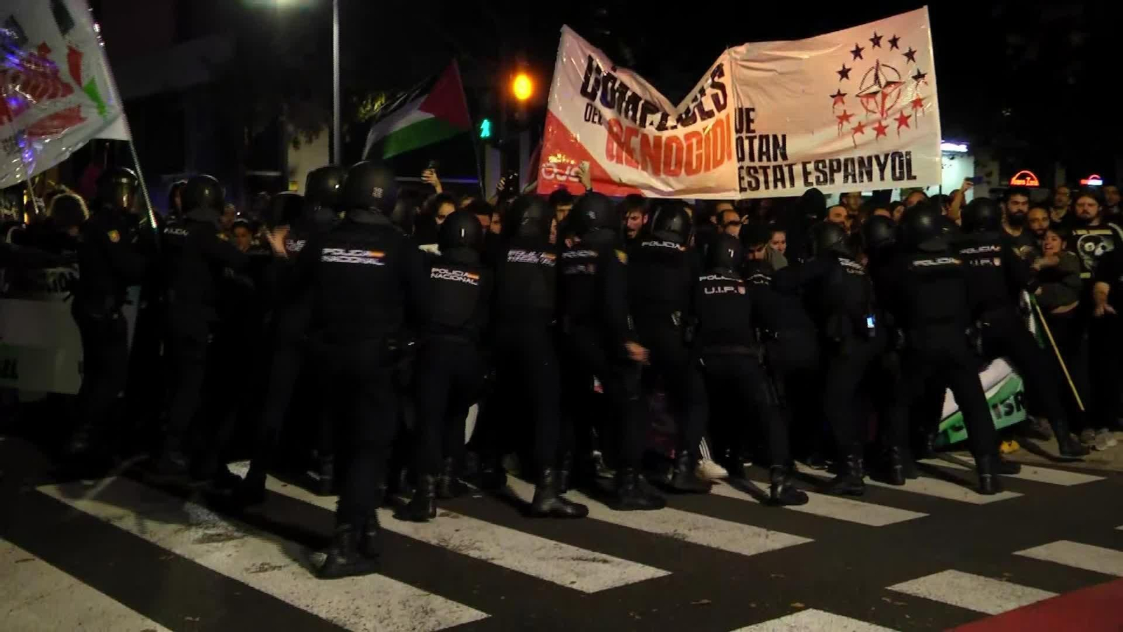 X093-VALENCIA INCIDENTES PROTESTA PALESTINA