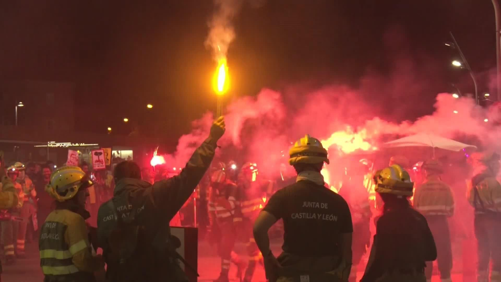 va soria protesta bomberos