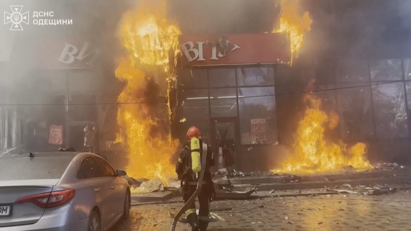 va ucrania once heridos en odesa en el ataque de un dron ruso frame 48