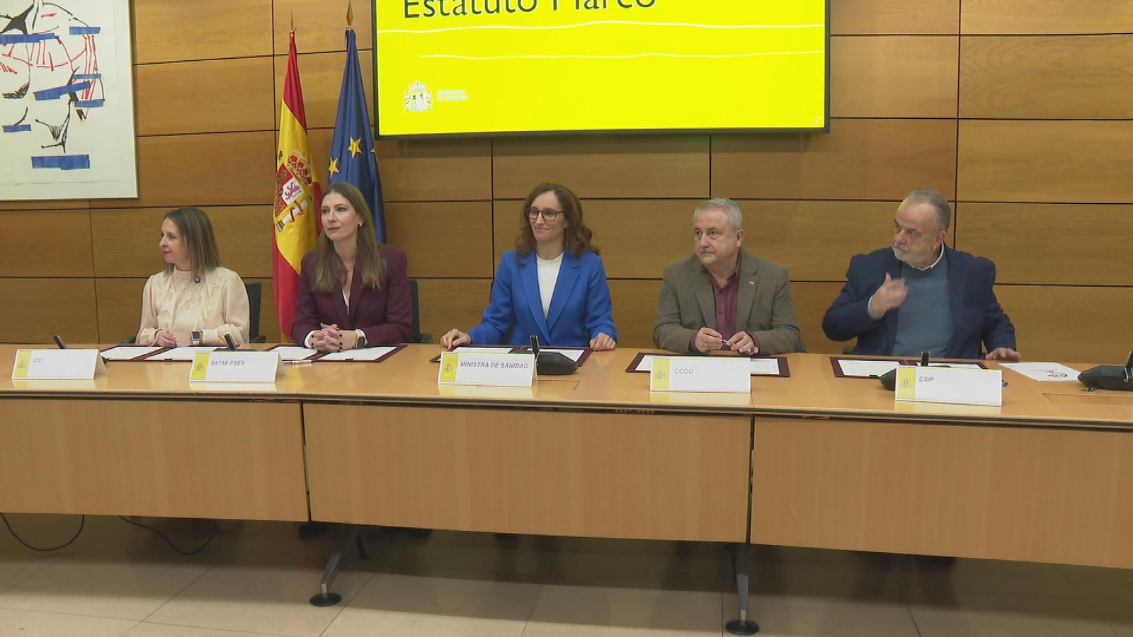 Sanidad firma el acuerdo del Estatuto Marco del Personal de los Servicios de Salud