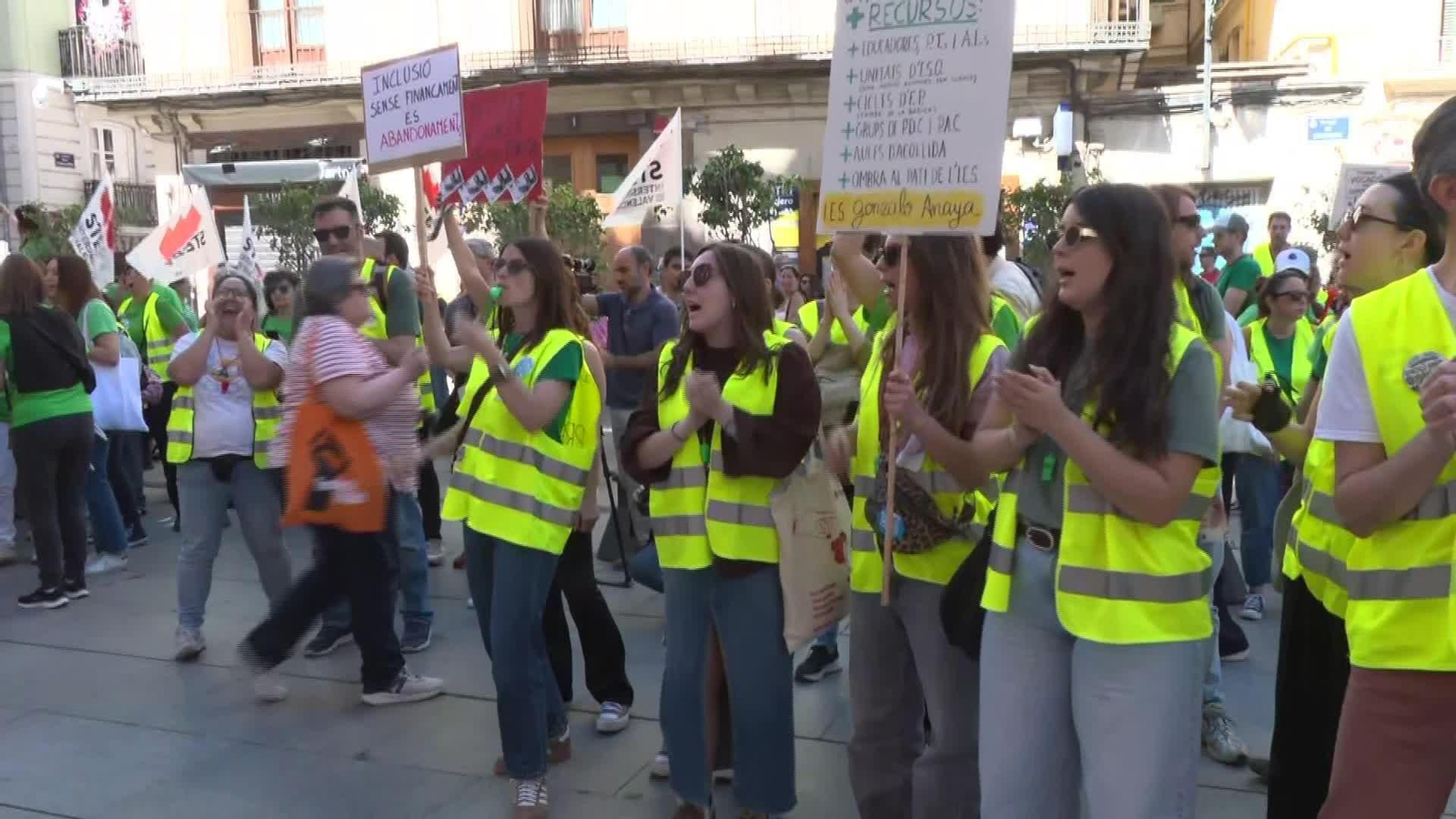 X035-VALENCIA MANIFESTACION PROFESORES