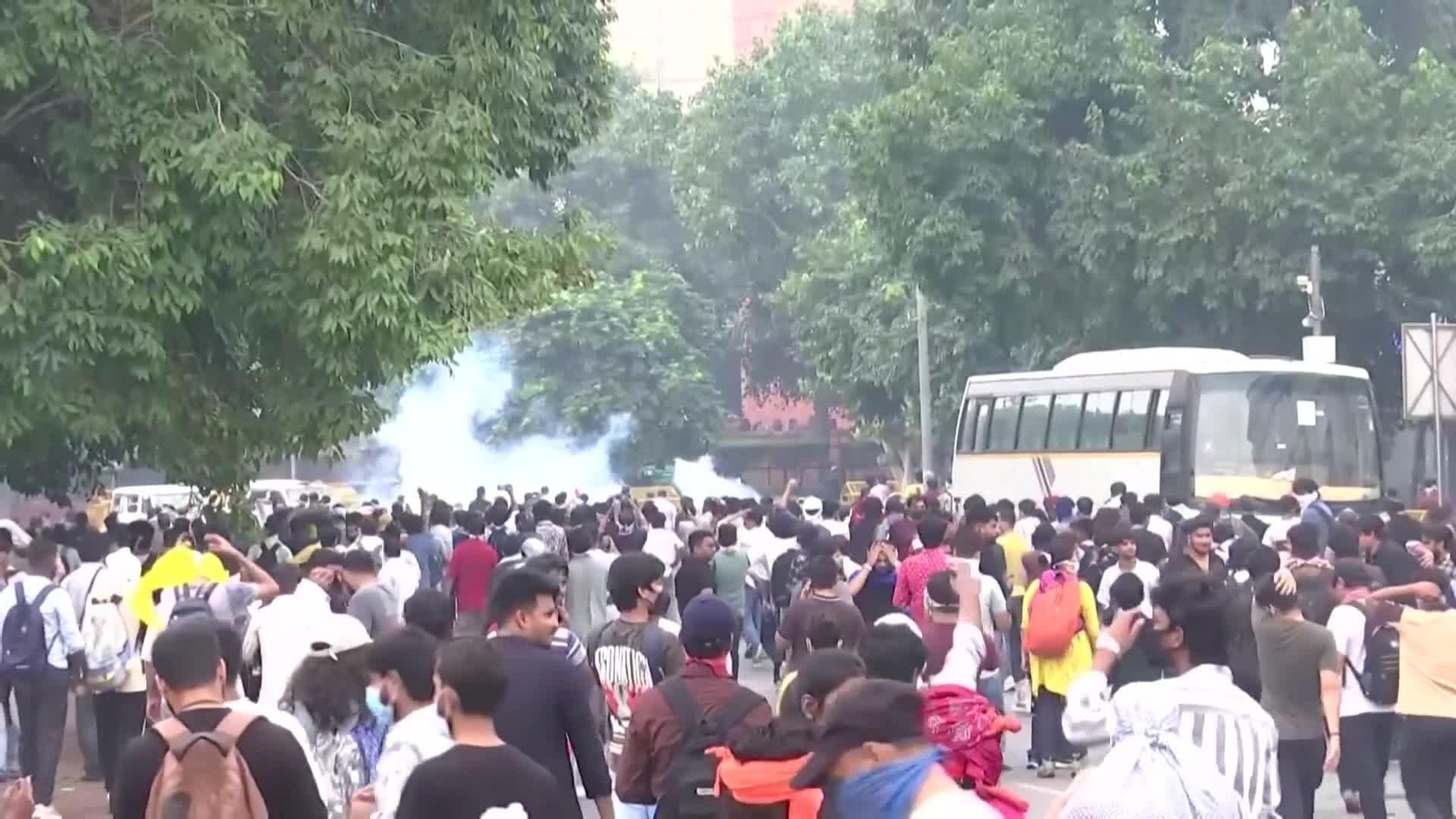 va protestas india