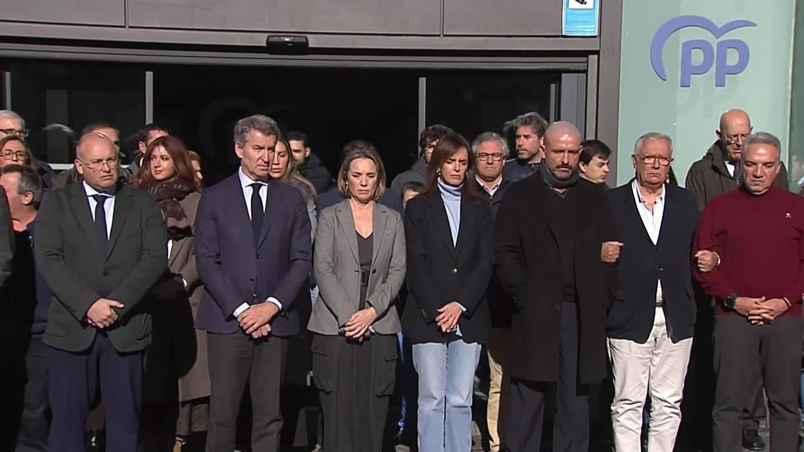 L061-MADRID MINUTO SILENCIO SEDE PP