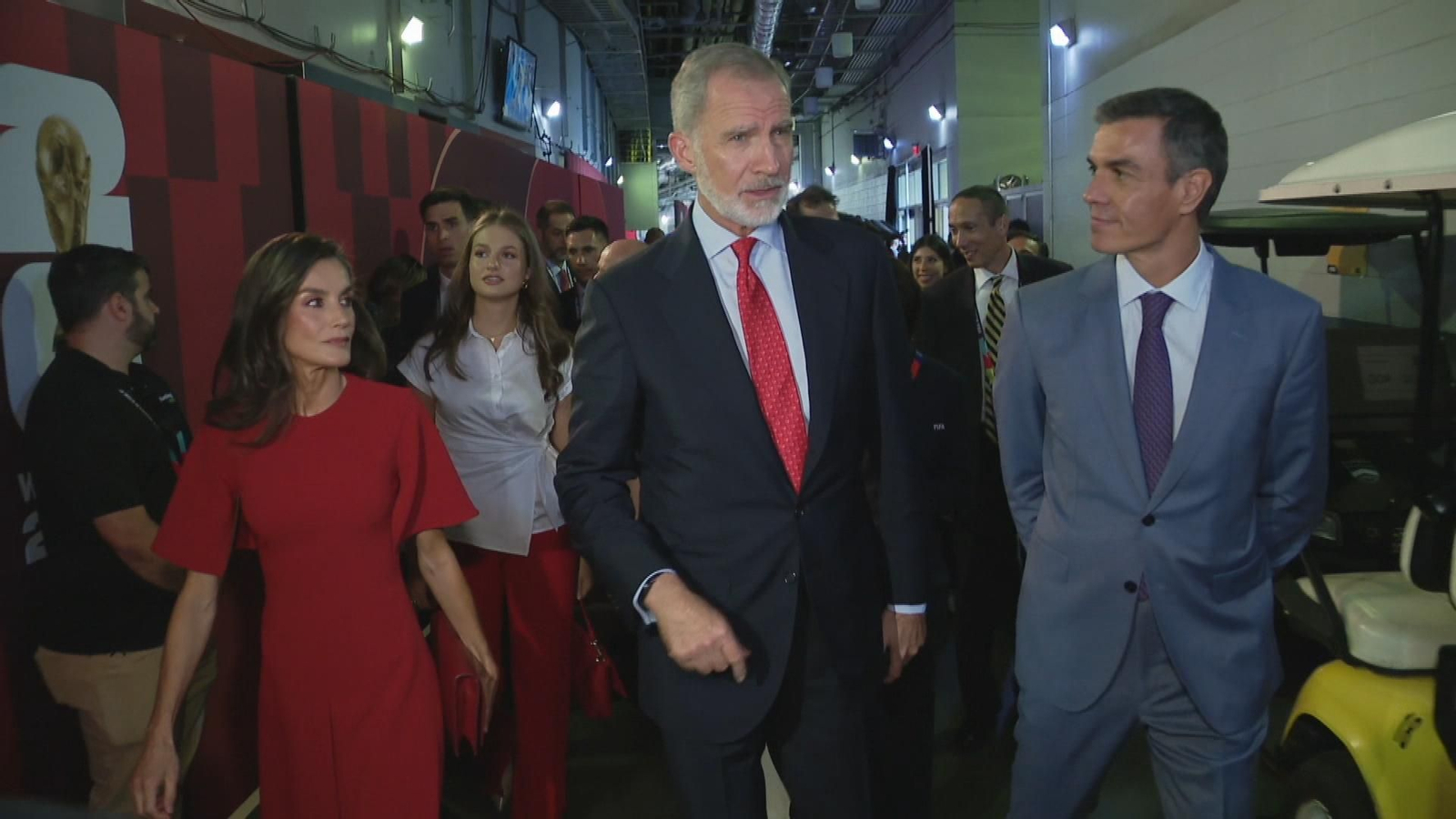 Sánchez sigue la final del mundial junto a los reyes, Trump e Infantino