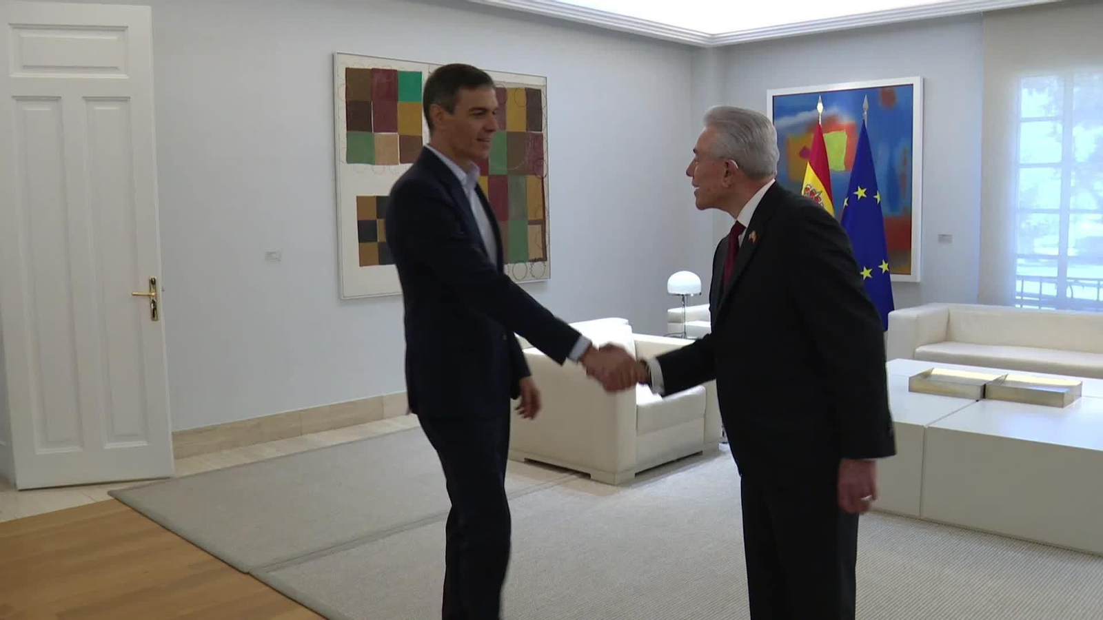 X034-MADRID SANCHEZ CON EMBAJADOR DE EEUU Y FUNDACION DDHH
