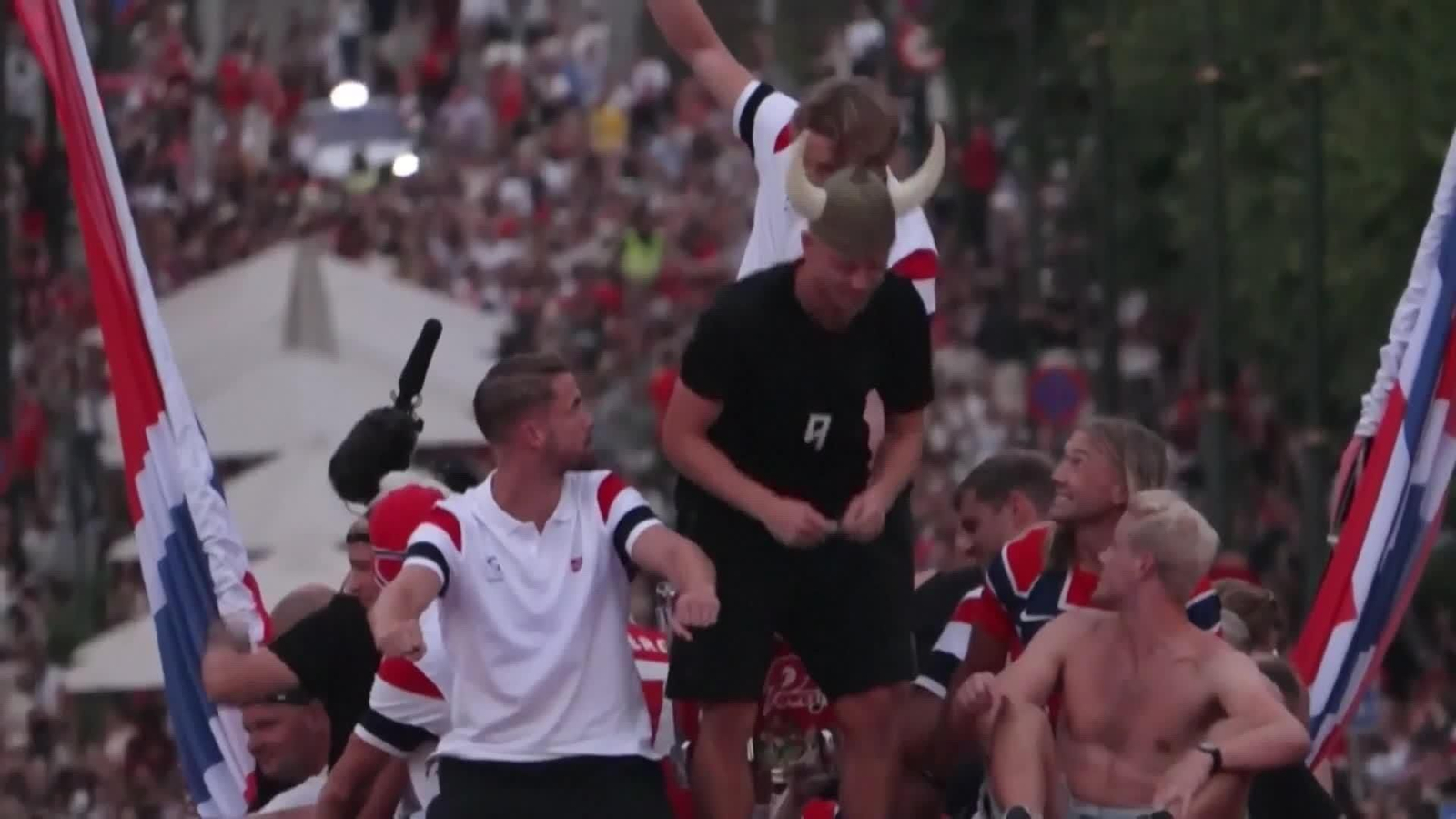 va recibimiento seleccion noruega oslo