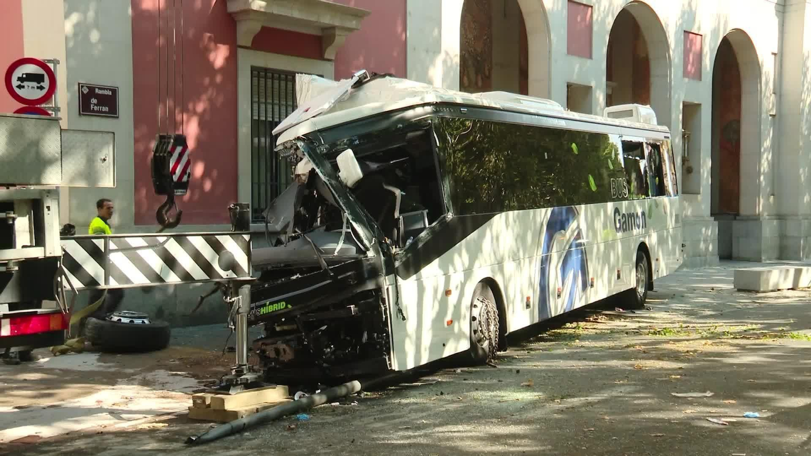X034-LLEIDA ACCIDENTE AUTOBUS