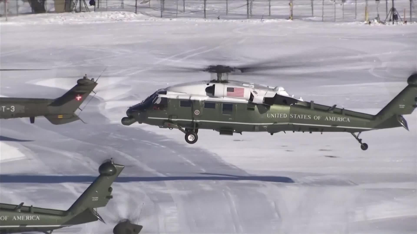 X061-SUIZA TRUMP LLEGA A DAVOS