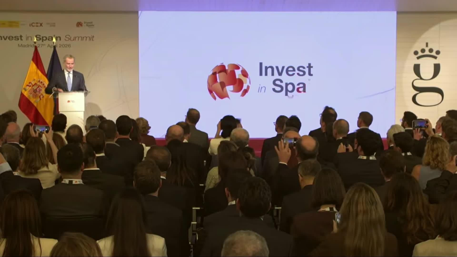 L087-MADRID REY CLAUSURA EL INVEST IN SPAIN SUMMIT