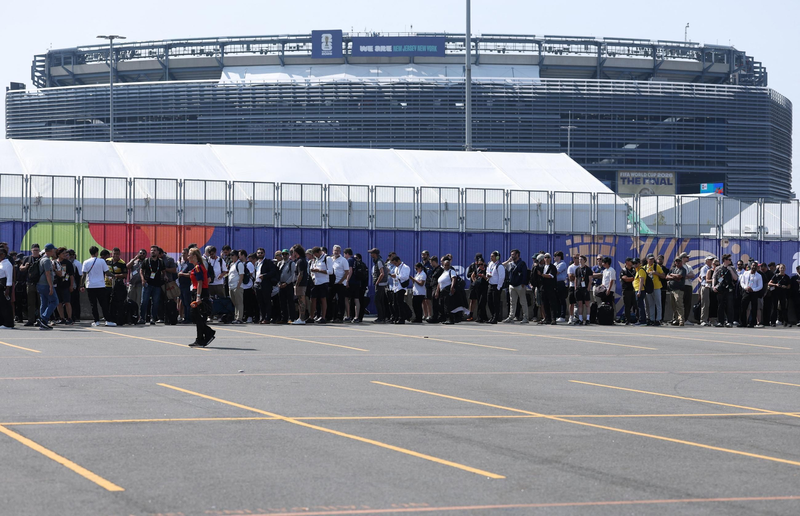 Máxima seguridad en los accesos al MetLife Stadium para ver la final