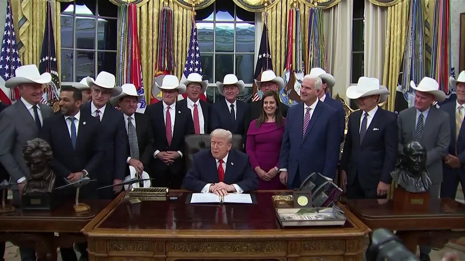 S007-EEUU TRUMP ACTO EQUIPO HOCKEY JJOO