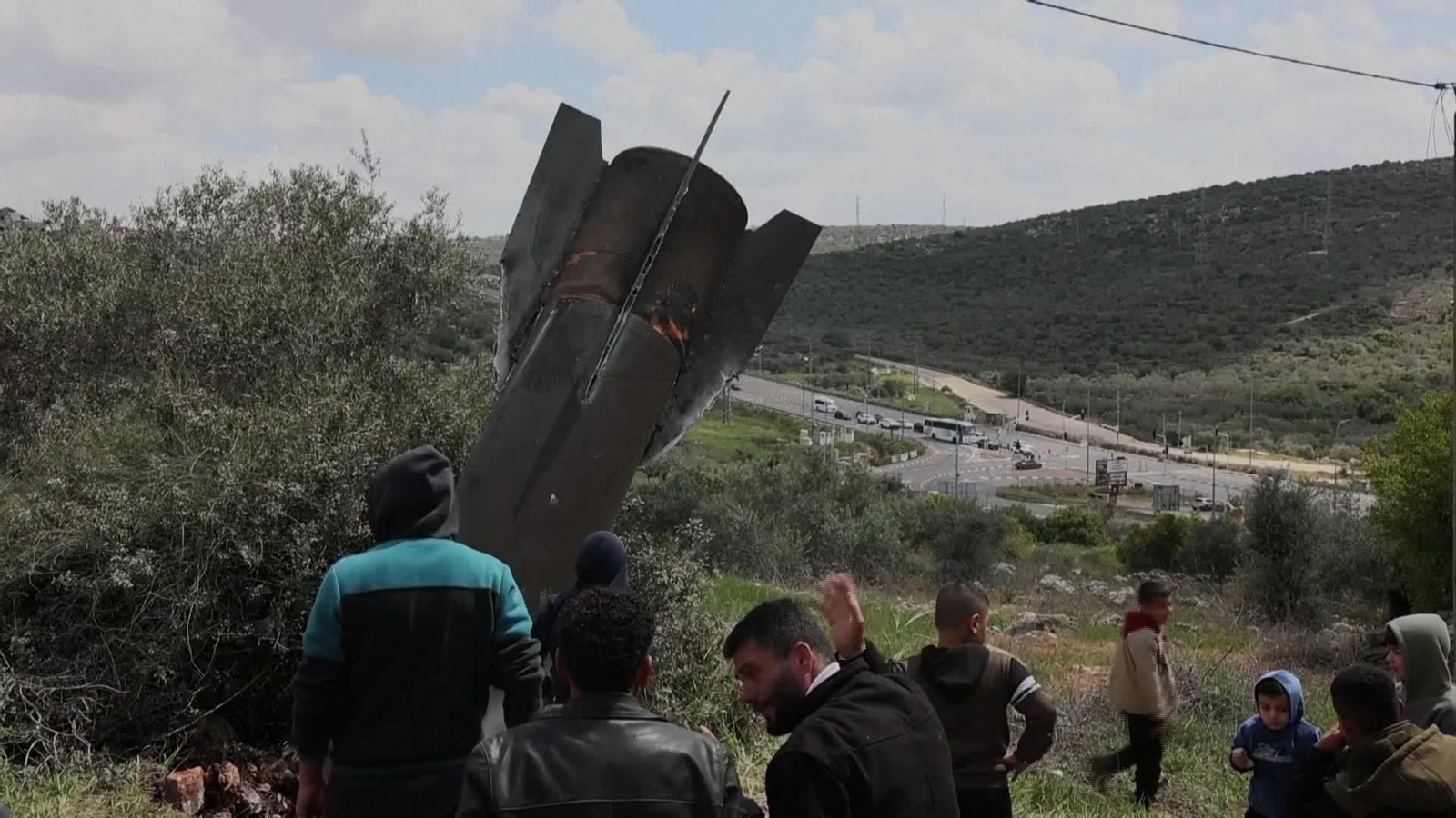 M067-CISJORDANIA CAIDA DE UN PROYECTIL