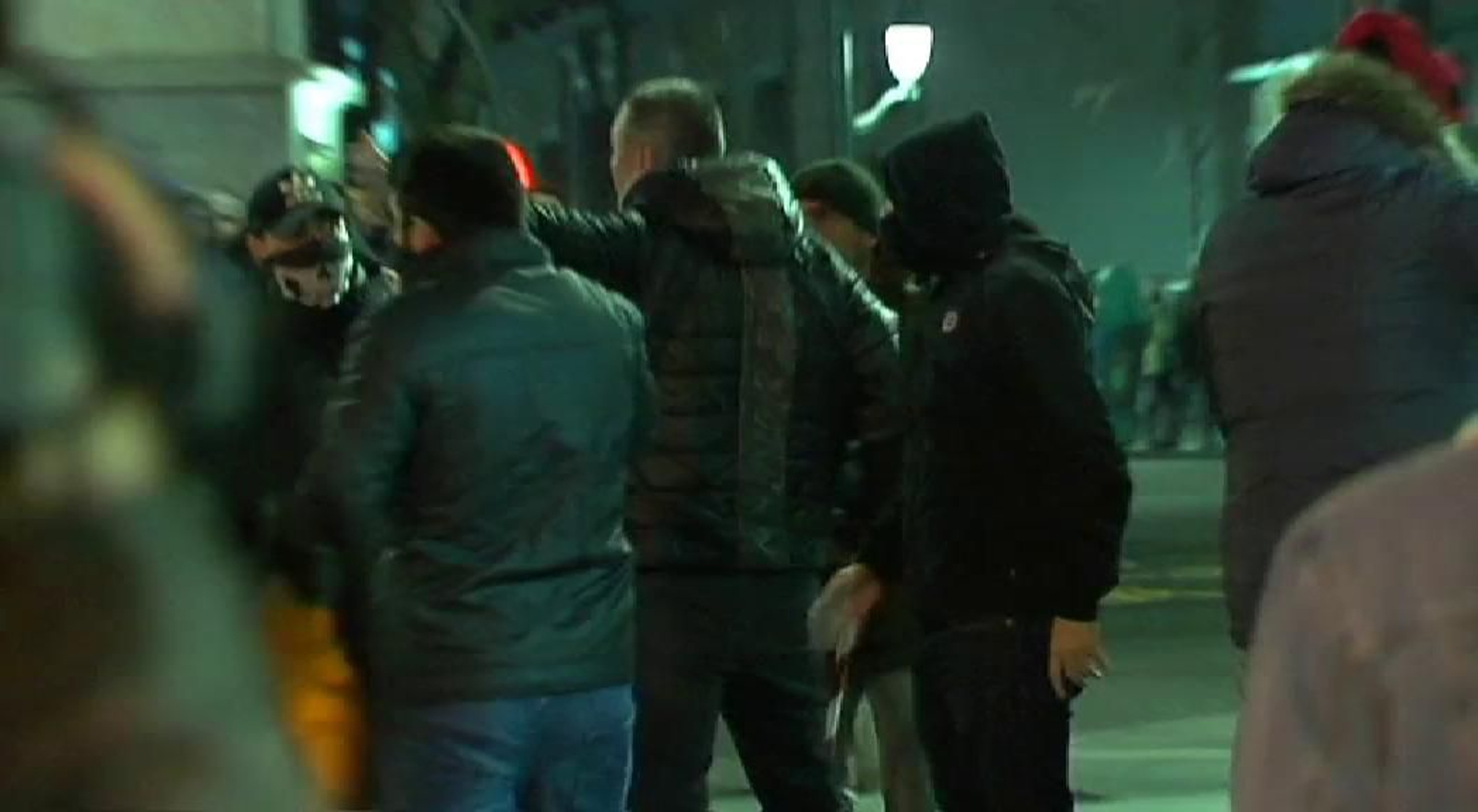 Momentos de tensión en Bilbao entre manifestantes antifascistas y aficionados del Spartak de Moscú